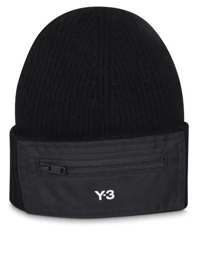 Y-3 Adidas Hats In Black