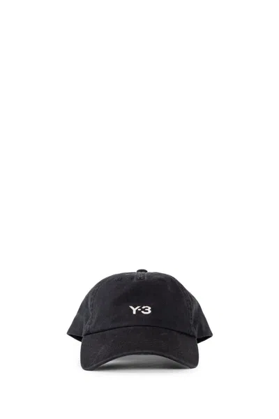 Y-3 Adidas Hats In Black