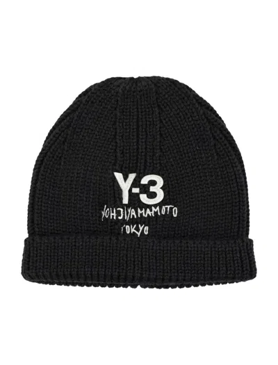 Y-3 Adidas Heritage Beanie In Black