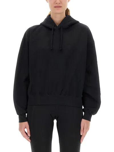 Y-3 Adidas Hoodie With Matching Logo In Black