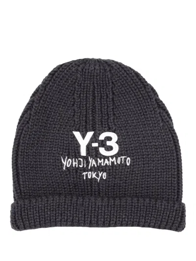 Y-3 Adidas Knit Beanie In Black