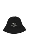 Y-3 Knit Embroidered Bucket Hat In Black