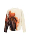 Y-3 Graphic-print Crew-neck Sweater In Multi