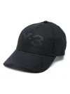 Y-3 Logo Embroidery Baseball Cap In Black