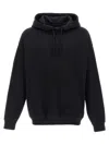 Y-3 Black Cotton Hoodie With Gfx Print In Black