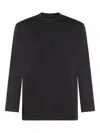 Y-3 Cotton Crew Neck T-shirt With Graphic Print In Black