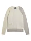 Y-3 Logo-embossed Colour-block Sweater