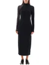 Y-3 Ingesan Devoré Knitted Dress In Black