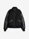 Y-3 X Yohji Yamamoto Ribbed Bomber Jacket In Black