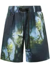 Y-3 Man Aop Rpstp Shorts In Multicolour