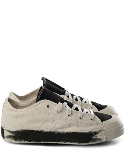 Y-3 Adidas Nice Canvas Low Sneakers Shoes In Beige