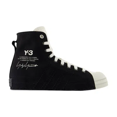 Y-3 Adidas Nizza Hi Sneakers In Black