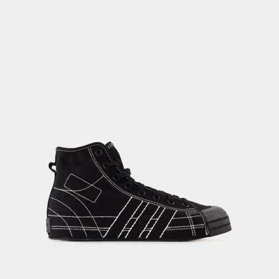 Y-3 Adidas Nizza Hi Trainers In Black