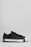 Y-3 Nizza Canvas Low-top Sneakers With Brushstroke Detail In Black