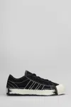 Y-3 Nizza Canvas Low-top Sneakers With Brushstroke Detail In Black