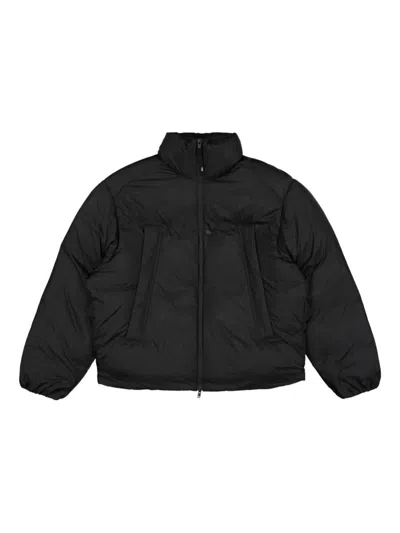 Y-3 Adidas Nylon Short Down Jacket In Black