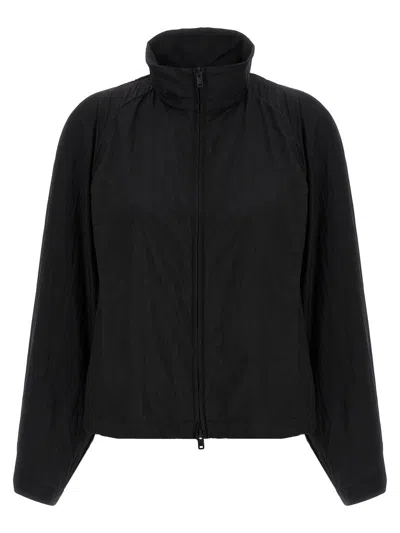 Y-3 High Collar Raglan Sleeve Sweatshirt In Black