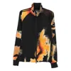 Y-3 Aop Abstract-print Zip-up Jacket In Multi