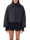 Y-3 Adidas Cropped Down Jacket In Black