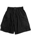 Y-3 Black Drawstring-fastening Shorts In Black