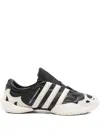 Y-3 Leather Trainers In White
