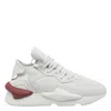 Y-3 Sculpted Rubber Sole Sneakers With Lace-up Fastening In White