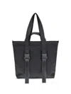Y-3 Spacious Tote Bag With Leather Straps And Embossed Logo In Black