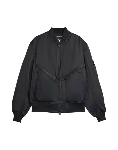 Y-3 Adidas Shoulder Caps. In Black