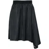 Y-3 Logo-print Striped Skirt In Black