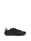 Y-3 Black And White Leather Tokyo Sneakers In Black