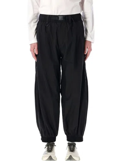 Y-3 Adidas Stripes Nylon Shell Pants In Black