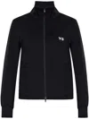 Y-3 Zip-up Logo Sweatshirt In Black
