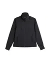 Y-3 Black Zip-up Track Jacket With High Collar In Black