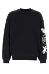 Y-3 Adidas Cloud-print Crew-neck Sweatshirt Clothing In Black
