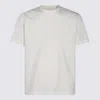 Y-3 Adidas White Cotton Crew-neck Short-sleeve T-shirt In White
