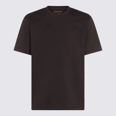 Y-3 Adidas T-shirt E Polo Nero In Brown
