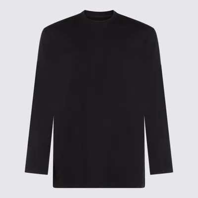 Y-3 Adidas T-shirt E Polo Nero In Black