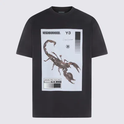Y-3 Adidas T-shirt E Polo Nero In Black
