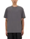 Y-3 Adidas T-shirt With Print In Gray