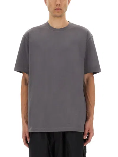 Y-3 Adidas T-shirt With Print In Gray