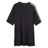 Y-3 Y 3 3 Stripes Crew Neck T Shirt In Black