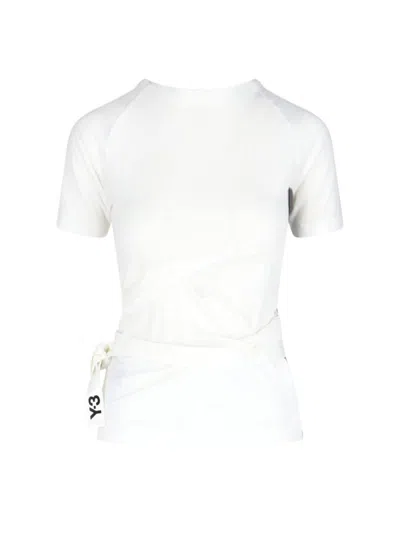 Y-3 Adidas T-shirts And Polos In White