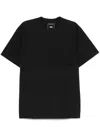 Y-3 Adidas Black Cotton Short-sleeve T-shirt In Black