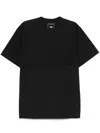 Y-3 Adidas Black Cotton Short-sleeve T-shirt In Black
