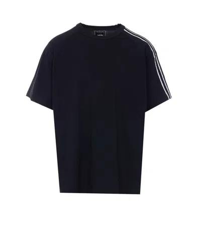 Y-3 3 Stripes Long-sleeved T-shirt In Black