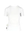 Y-3 Woman T-shirt White Size M Organic Cotton In White