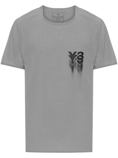 Y-3 Adidas T-shirts & Tops In Gray