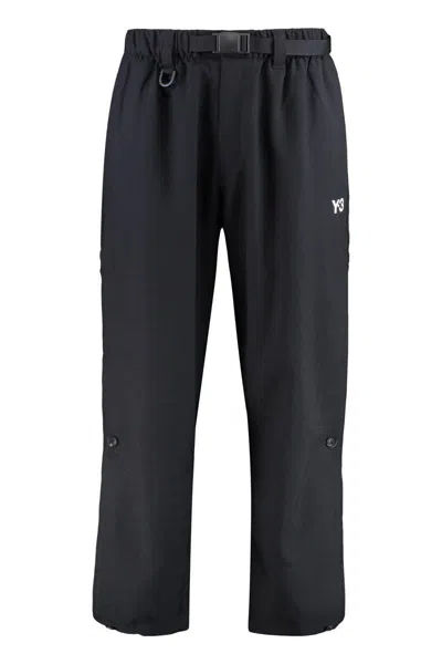 Y-3 Adidas Technical Fabric Pants In Black