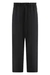 Y-3 Adidas Techno Fabric Track Pants In Black