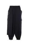 Y-3 Drawstring-waist Cargo Pants In Black